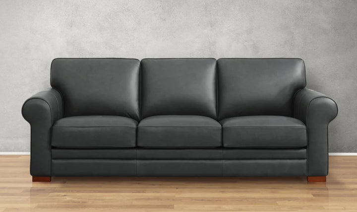 Hydeline Brookfield Leather Sofa With Rolled Arms