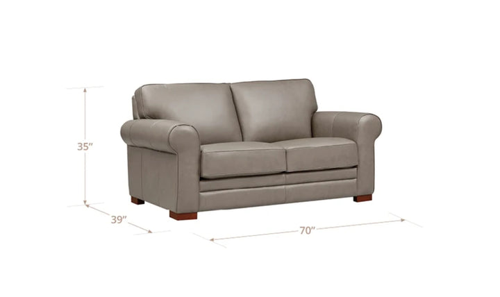 Brookfield Leather Sofa Collection Loveseat-Jenniferfurniture