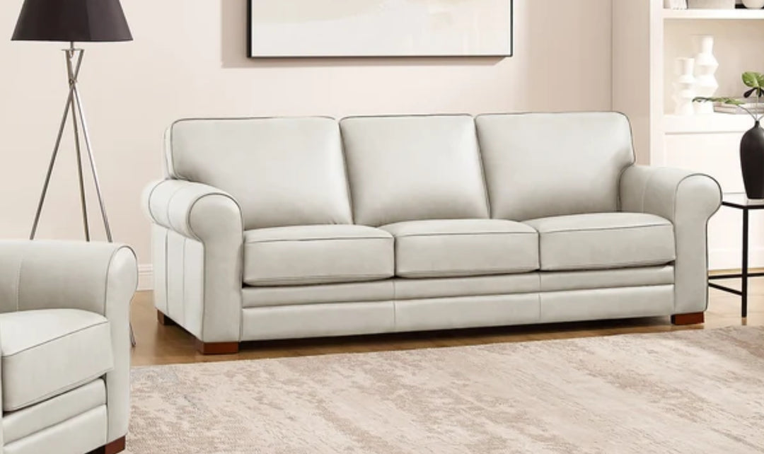 Hydeline Brookfield Leather Sofa With Rolled Arms