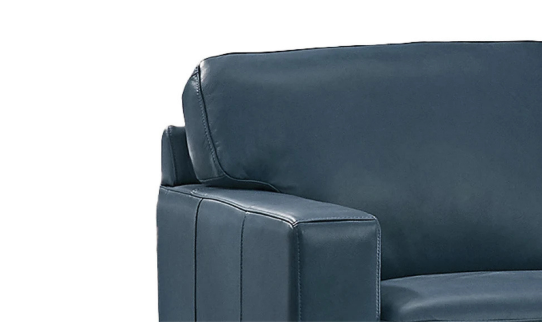 Dillon Waxy Pull-up Leather Chair WIth Track in Brown-Jennifer
