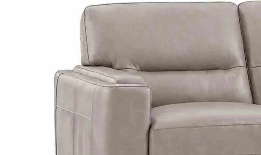 Hydeline Elm Leather Loveseat With Zip Cover-JenniferFurniture