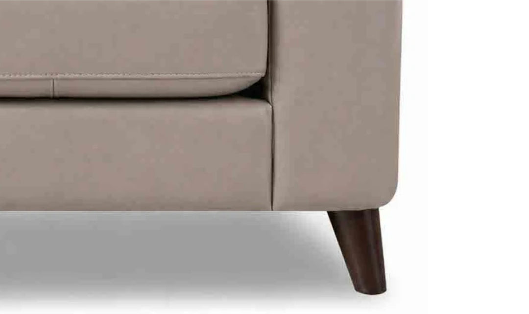Hydeline Elm Leather Loveseat With Zip Cover-JenniferFurniture