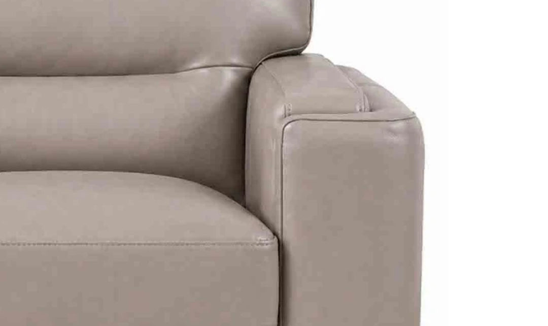 Hydeline Elm Leather Loveseat With Zip Cover-JenniferFurniture