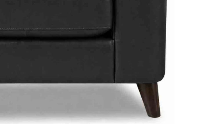 Hydeline Elm Leather Loveseat With Zip Cover-JenniferFurniture