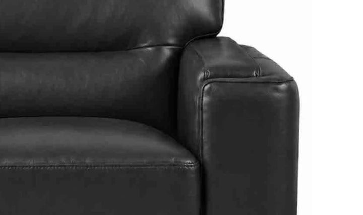 Hydeline Elm Leather Loveseat With Zip Cover-JenniferFurniture