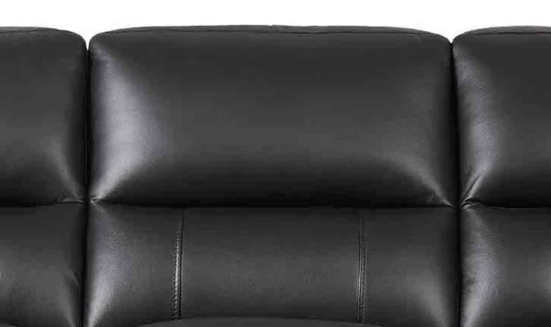 Hydeline Luxor Leather Sofa With Cushioned Arms