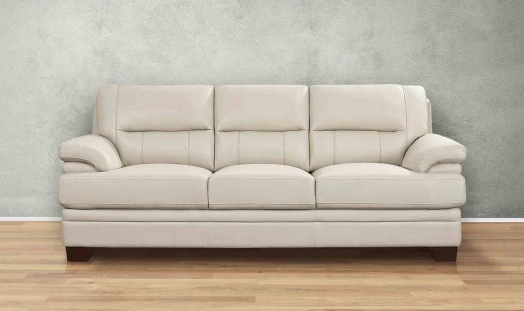 Hydeline Luxor Leather Sofa With Cushioned Arms