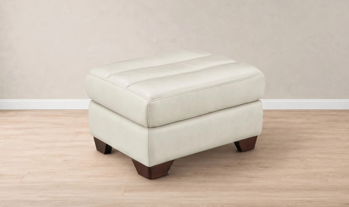 Hydeline Monticello Leather Ottoman