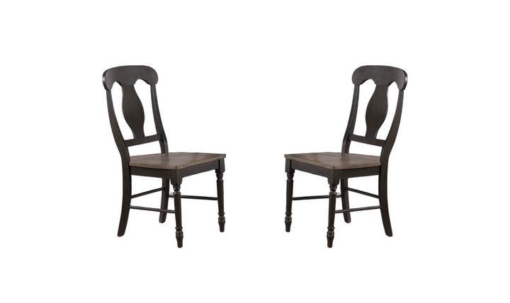 Iconic Furniture Antique Grey Blackstone Napoleon 5pc Round Dining Set-jennifer furniture