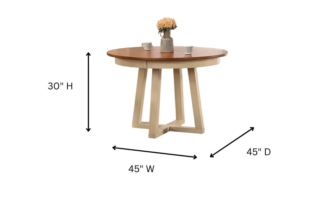 Iconic Furniture Antiqued Caramel Biscotti 5-Piece Dining Set-jennifer furniture