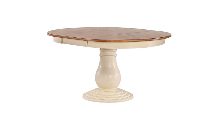 Iconic Furniture Antiqued Caramel Biscotti Double X-Back Bella Dining Set-jennifer furniture