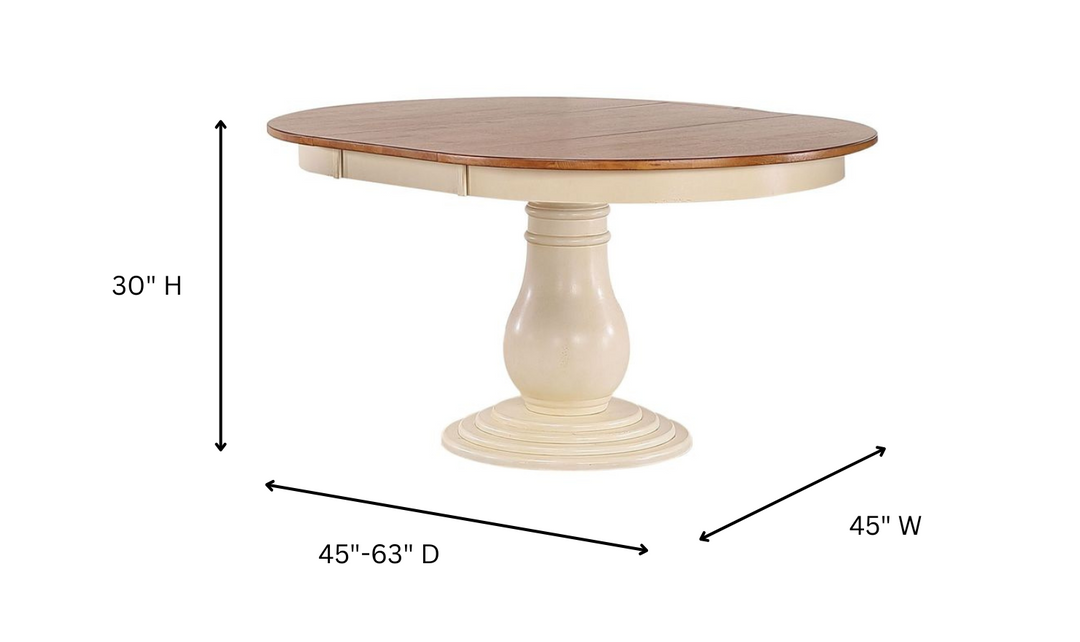 Iconic Furniture Antiqued Caramel Biscotti Double X-Back Bella Dining Set
