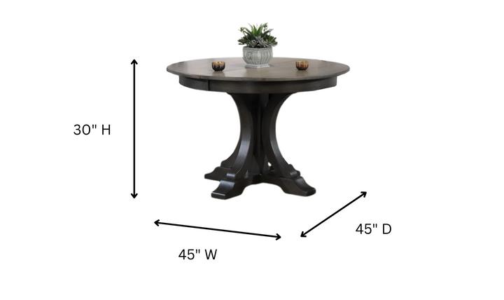 Iconic Furniture Antiqued Grey Stone/ Black Stone 5-Piece Dining Set with Single X-Back Chairs-jennifer furniture