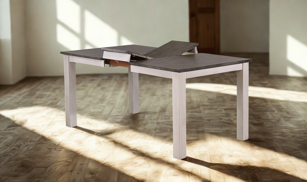 Iconic Furniture Ash & Stormy White Parsons Dining Table-jennifer furniture