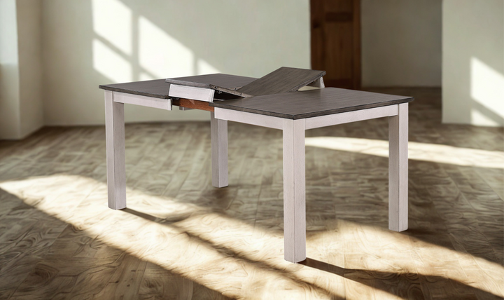Iconic Furniture Ash & Stormy White Parsons Dining Table-jennifer furniture