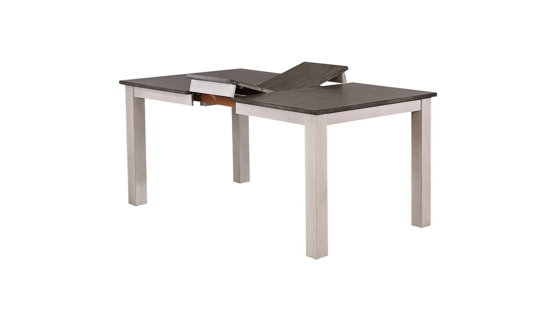 Iconic Furniture Ash & Stormy White Parsons Dining Table-jennifer furniture