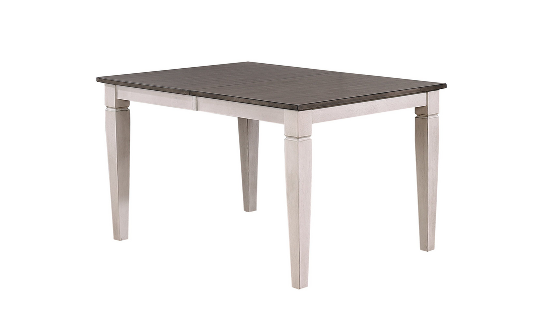 Iconic Furniture Ash & Stormy White Rectangle Loft Dining Table-jennifer furniture