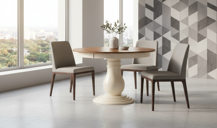 Iconic Furniture Bella Antiqued Caramel Biscotti Dining Table-jennifer furniture