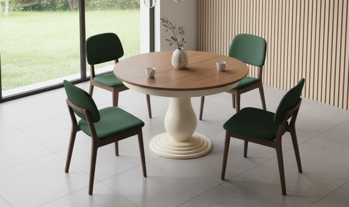 Iconic Furniture Bella Antiqued Caramel Biscotti Dining Table-jennifer furniture