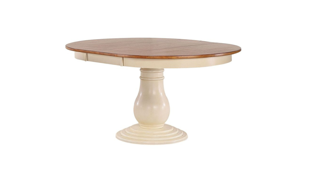 Iconic Furniture Bella Antiqued Caramel & Biscotti Double X-Back 7-Piece Dining Set-jennifer furniture