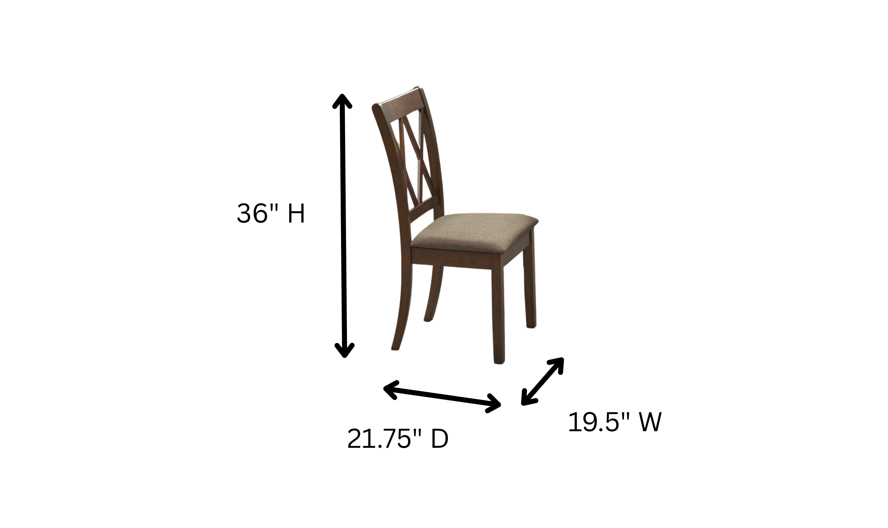 Iconic Furniture Bella Antiqued Gray Stone & Black Stone Double X-Back Dining Set-jennifer furniture