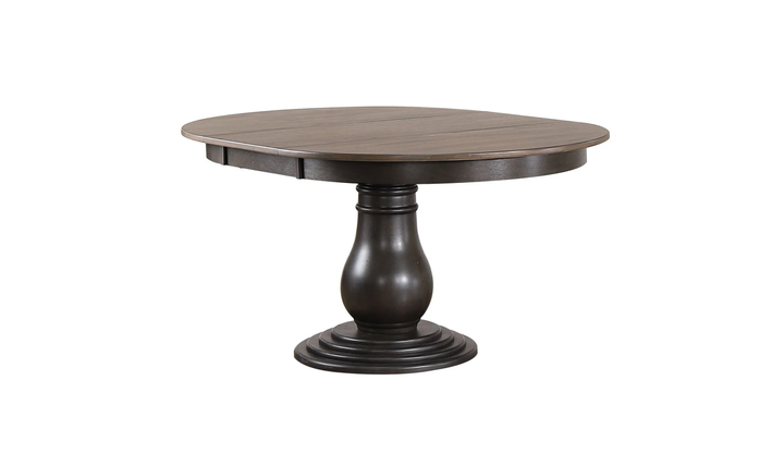 Iconic Furniture Bella Antiqued Grey Stone & Black Stone Dining Table-jennifer furniture