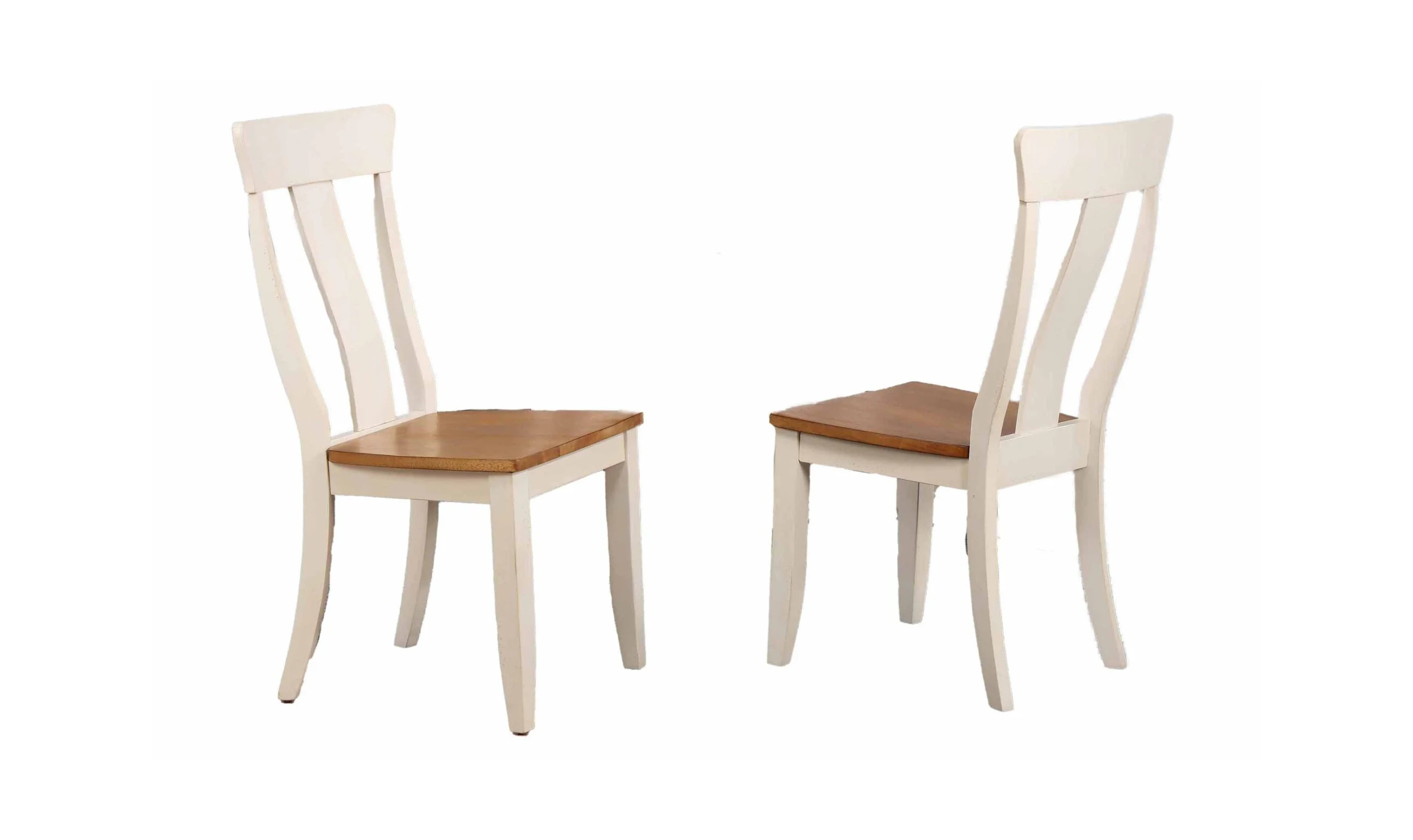 Iconic Furniture Cross Antiqued Caramel & Biscotti Panel Back Dining Set-jennifer furniture