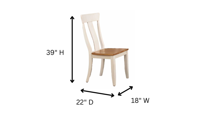 Iconic Furniture Cross Antiqued Caramel & Biscotti Panel Back Dining Set-jennifer furniture