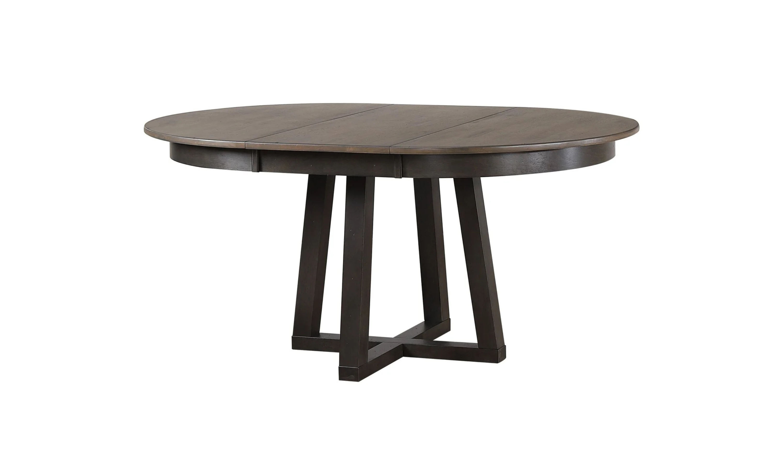 Iconic Furniture Cross Antiqued Grey Stone & Black Stone Panel Back Dining Set