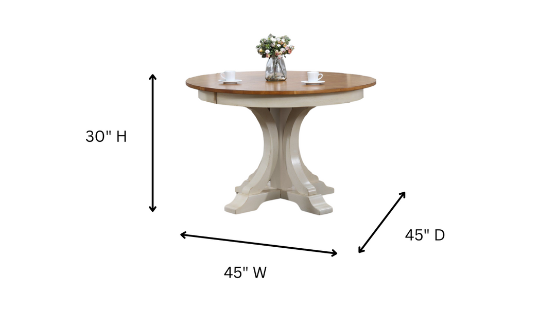 Iconic Furniture Deco Antiqued Caramel Biscotti 5-Piece Dining Set With Double X-Back