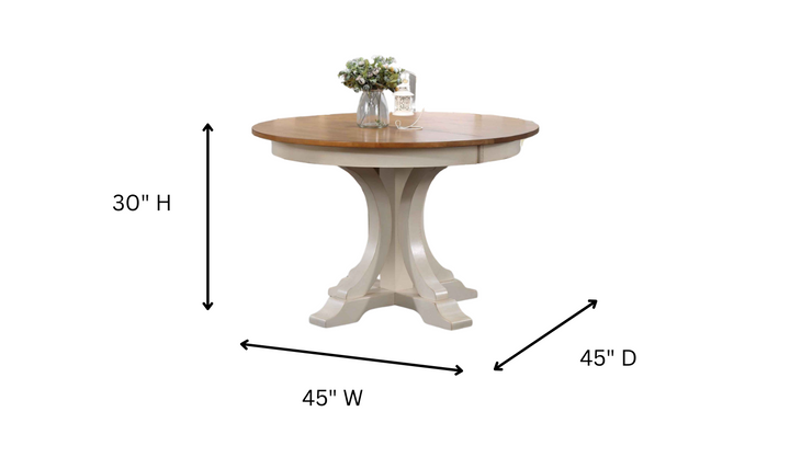Iconic Furniture Deco Antiqued Caramel Biscotti 5-Piece Dining Set