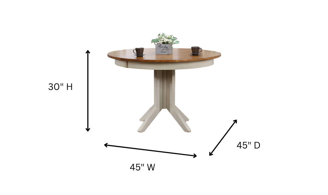 Iconic Furniture Deco Antiqued Caramel & Biscotti 5-Piece Dining Set With Double X-Back-jennifer furniture