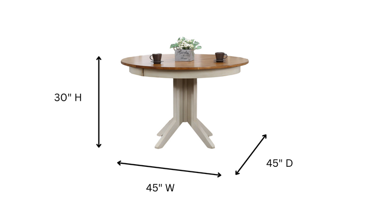 Iconic Furniture Deco Antiqued Caramel & Biscotti 5-Piece Dining Set With Double X-Back-jennifer furniture