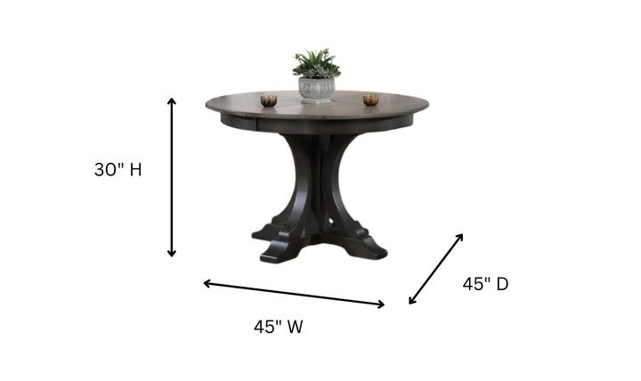 Iconic Furniture Deco Antiqued Grey Stone & Black Stone Napoleon Back 5-Pc Dining Set-jennifer furniture