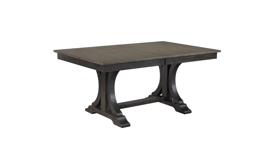 Iconic Furniture Double Deco Antique Grey Stone & Black Stone Dining Table-jennifer furniture