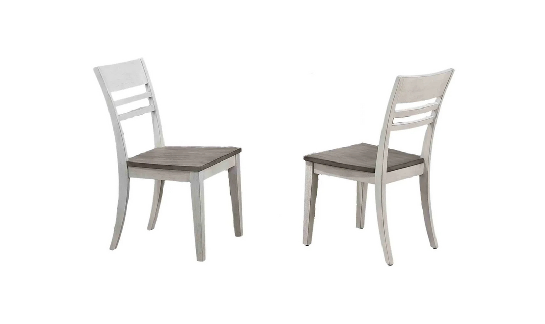 Iconic Furniture Hudson Shadow Gray & Snow White Dining Set-jennifer furniture