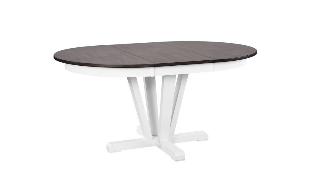 Iconic Furniture Hudson Shadow Gray & Snow White Dining Set