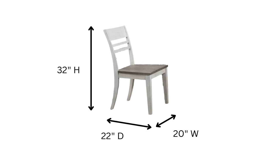 Iconic Furniture Hudson Shadow Grey & Snow White Wooden Dining Chair-jennifer furniture