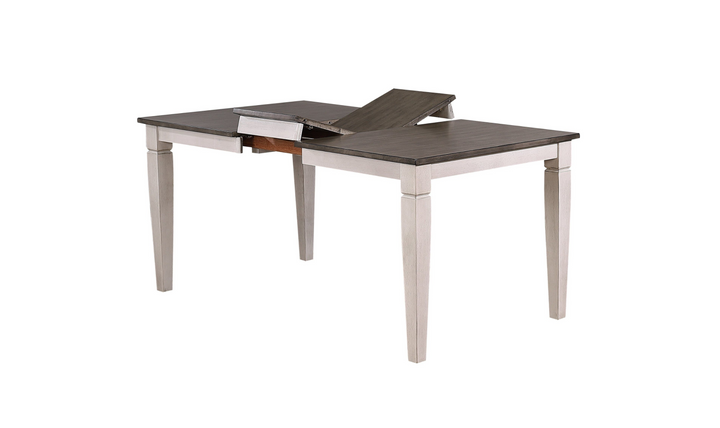 Iconic Furniture Loft Ash & Stormy White Transitional Ladderback Dining Set