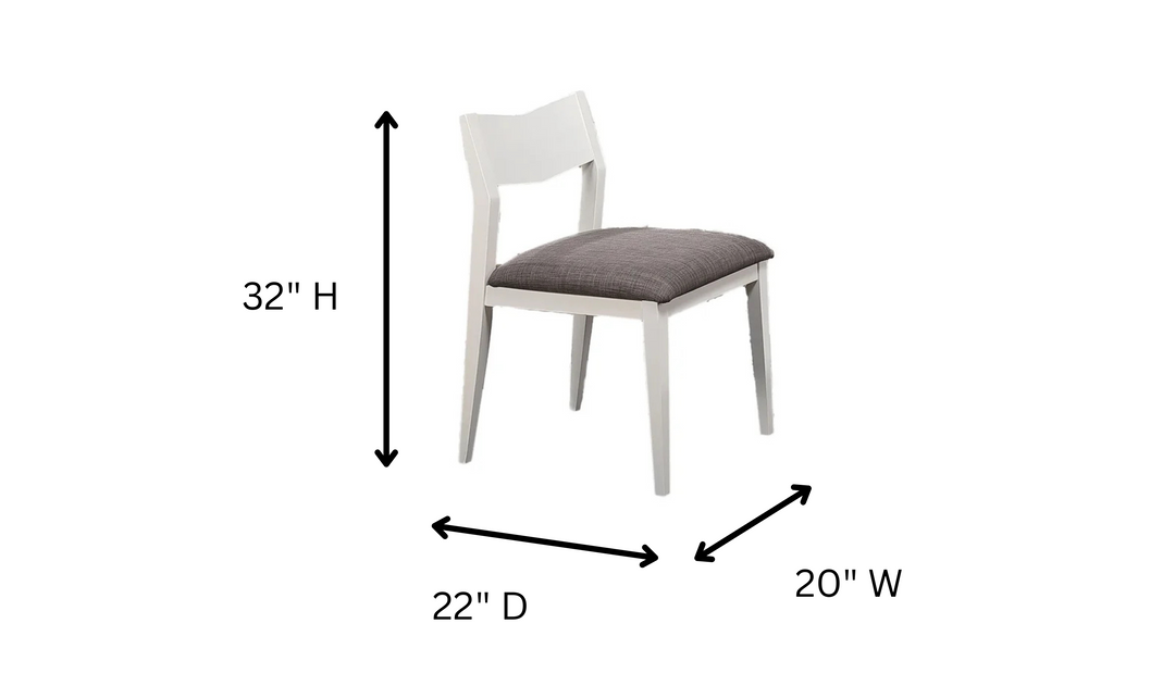 Iconic Furniture Mindy Snow White Upholstered Dining Chair-jennifer furniture