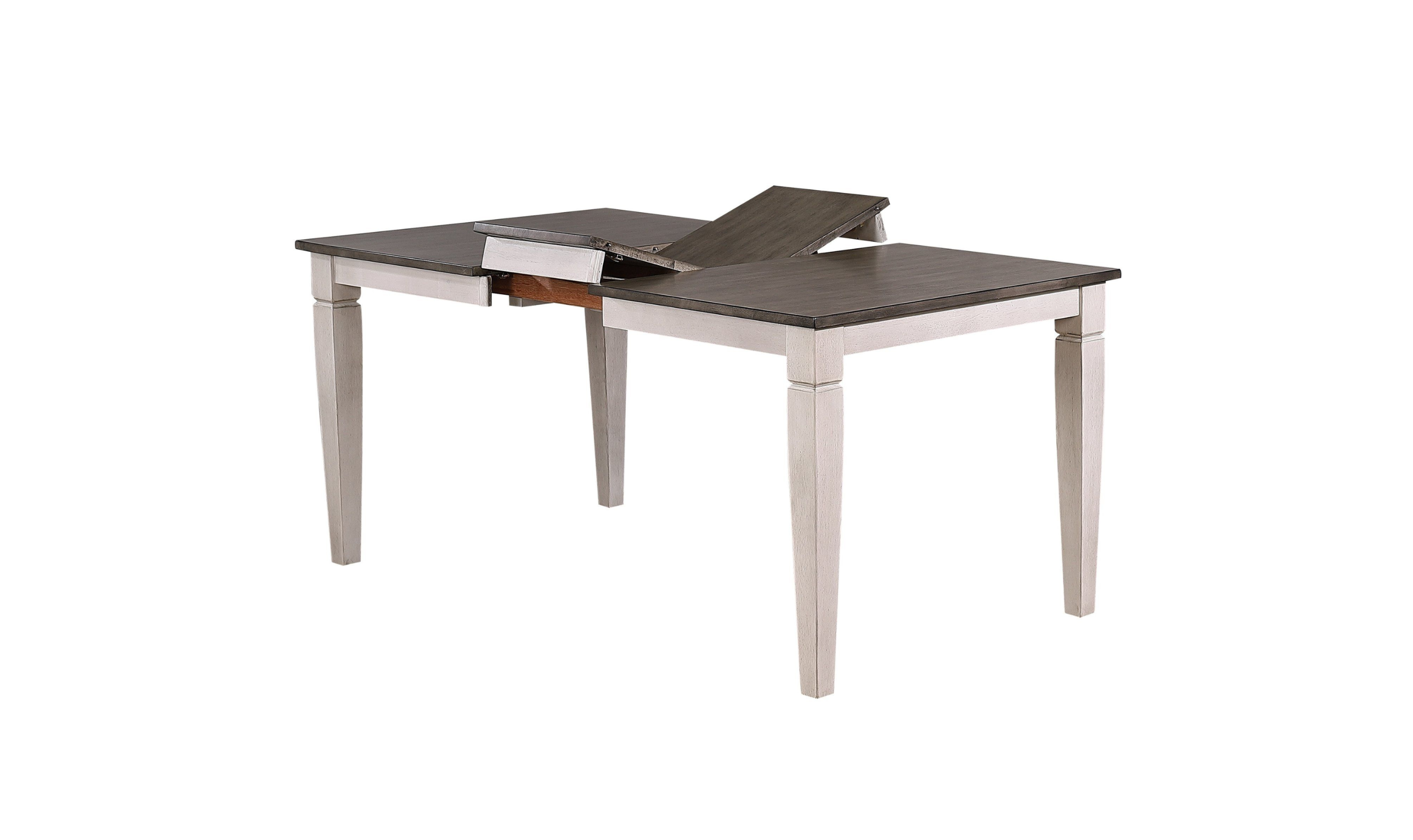 Iconic Furniture Rectangle Loft Ash & Stormy White Contemporary Ladderback Dining Set-jennifer furniture