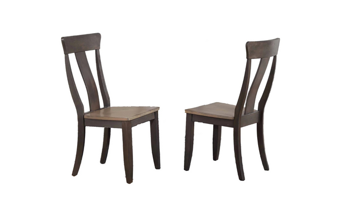 Iconic Furniture Round Antiqued Gray Stone Black Stone Dining Table Set