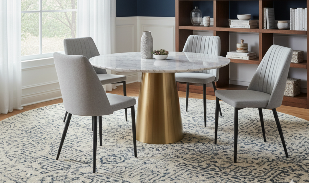 Iconic Furniture Soho Gray Fabric Dining Chair-jennifer furniture