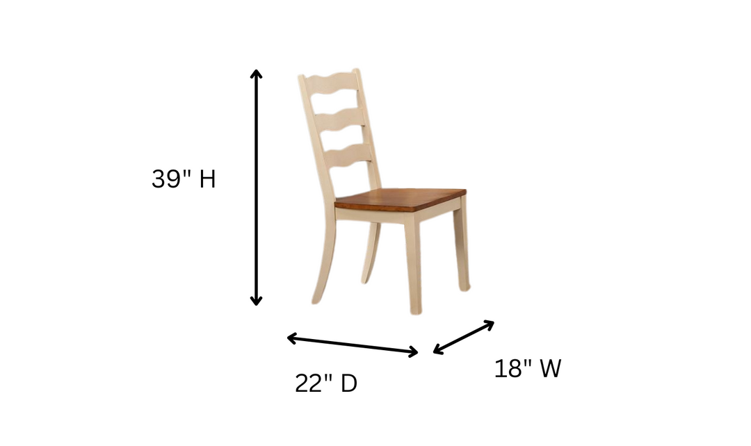 Iconic Furniture Antiqued Caramel Biscotti Panel Back 5-Piece Bella Dining Set