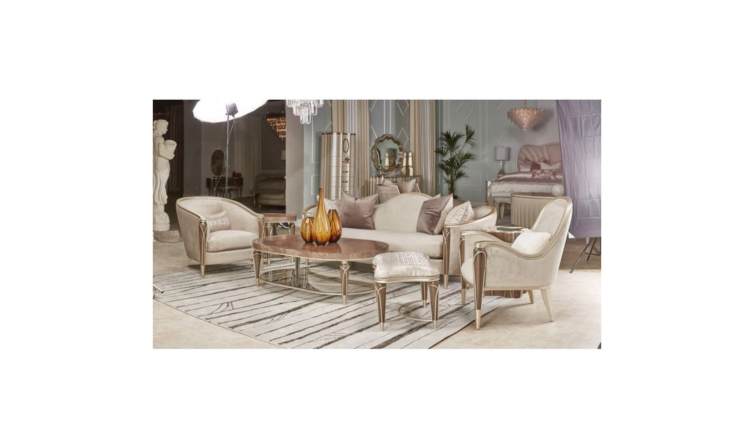 Villa Cherie 2-Piece Fabric Living Room Set