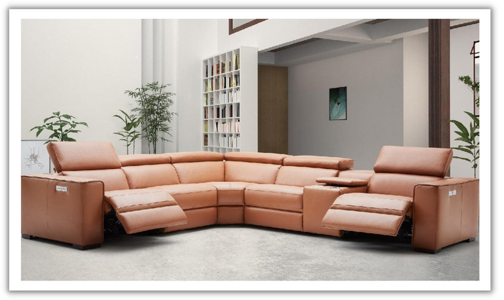 Incanto Leather Motion Sectional