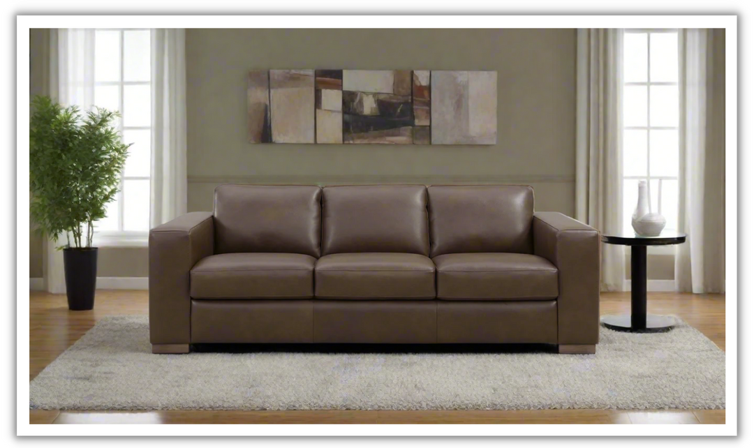 Leather Italia Inglewood 3-Seater Queen Sleeper Sofa 