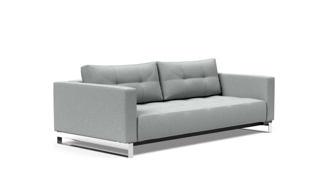 Innovation Living Cassius 2-Seater Fabric Sofa Bed with Ottoman