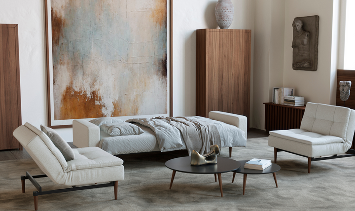 Innovation Living Dublexo Styletto 2-Seater Fabric Sleeper Sofa With Three Color Option