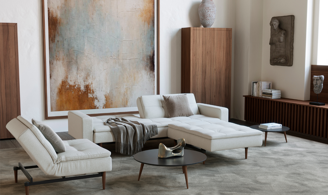 Innovation Living Dublexo Styletto 2-Seater Fabric Sleeper Sofa With Three Color Option